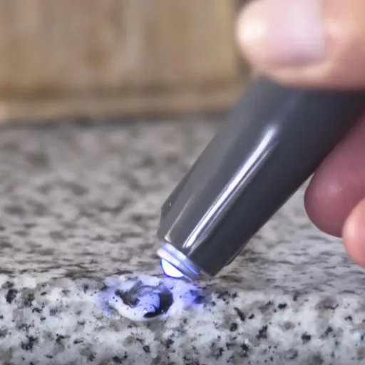 Reparaturstift 5 g MGS für Fliesen inklusive blauem LED-Licht, weiß