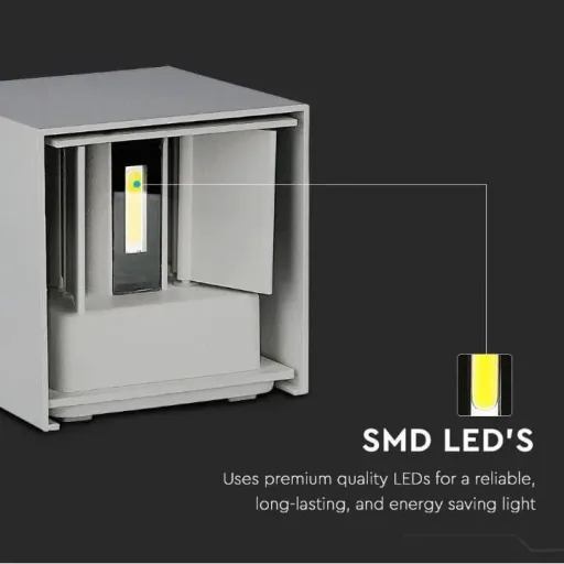 VT-759-12 LED-Wandleuchte - 11W - 3000K - 1360 Lumen - Grau