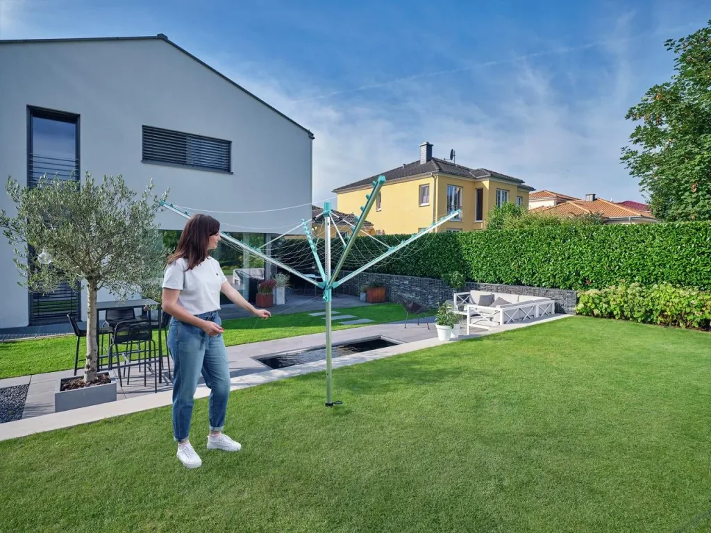 Wäscheschirm "Linomatic 400 Easy", 40 Meter Trockenfläche, 4 Waschladungen