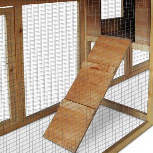 Kaninchenstall 204 x 45 x 84 mit 2 Etagen