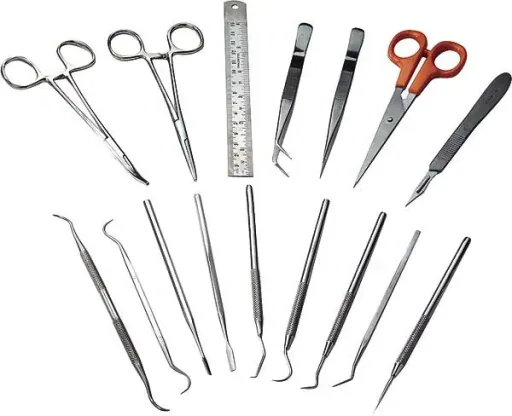 Feinwerkzeug Set, 17-teilig für Bastler im Etui mit Reißverschluss (100% Polyamid)