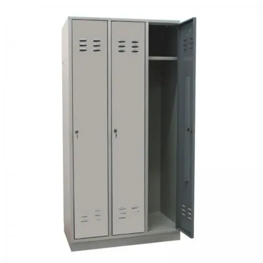 Umkleideschrank Spind RAL 7035, Komplett, 1775 x 890 x 500 mm