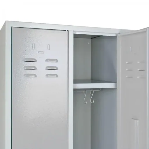Umkleideschrank Spind RAL 7035, Komplett, 1775 x 890 x 500 mm