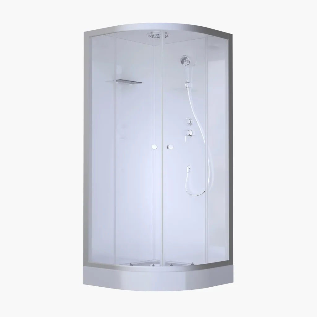 Komplettdusche "Silver Round" 90 x 90 x 217 cm