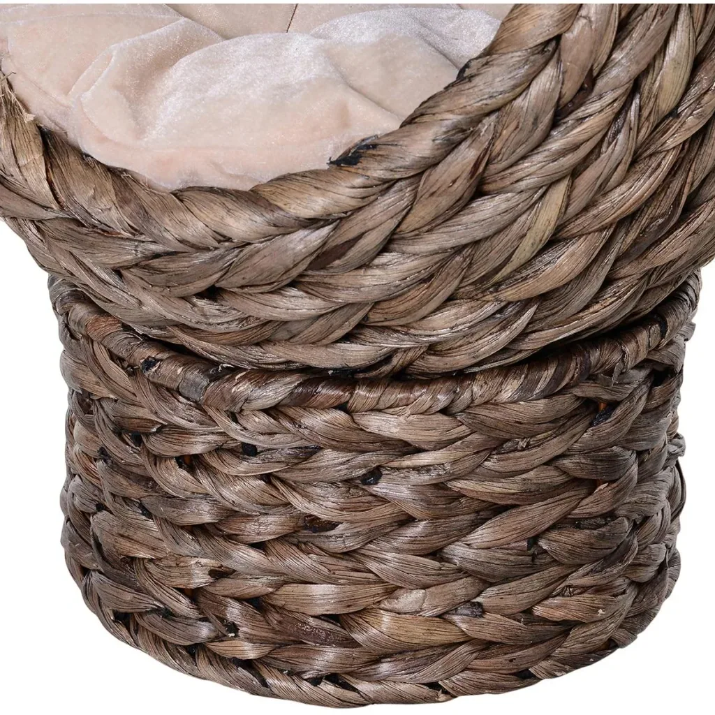Katzenkorb mit Kissen braun