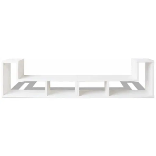 TV-Schrank doppelt L-förmig weiß