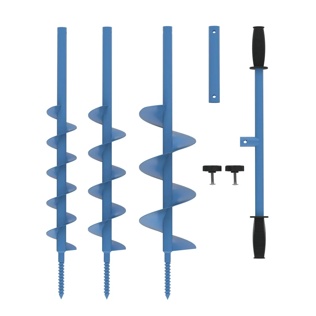 Handerdbohrer „GH 80-150“ 3in1, mit 3 Bohraufsätzen