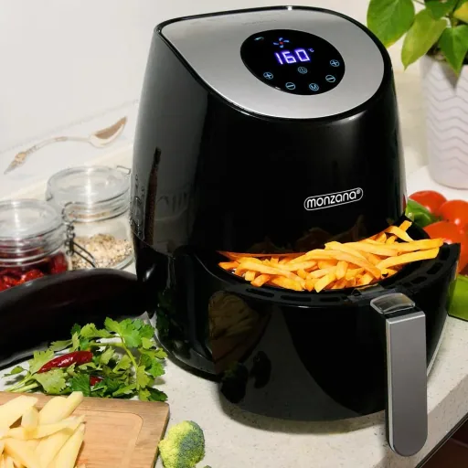 Friteuse 9 in 1 mit Touch-Display 3,6 Liter - Schwarz