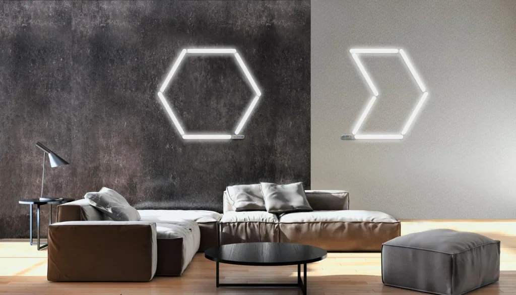 LED Unterbauleuchte FLEXLIGHT Starter-Set 67 cm, 2 x 3,4 W, Farbe silber