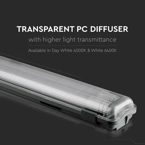 LED-Leuchtstofflampe 60cm - 20W - 6400K - 1700 Lumen - IP65