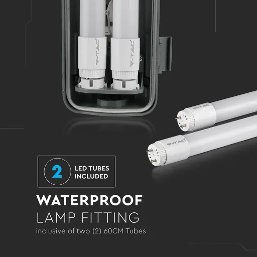 LED-Leuchtstofflampe 60cm - 20W - 6400K - 1700 Lumen - IP65