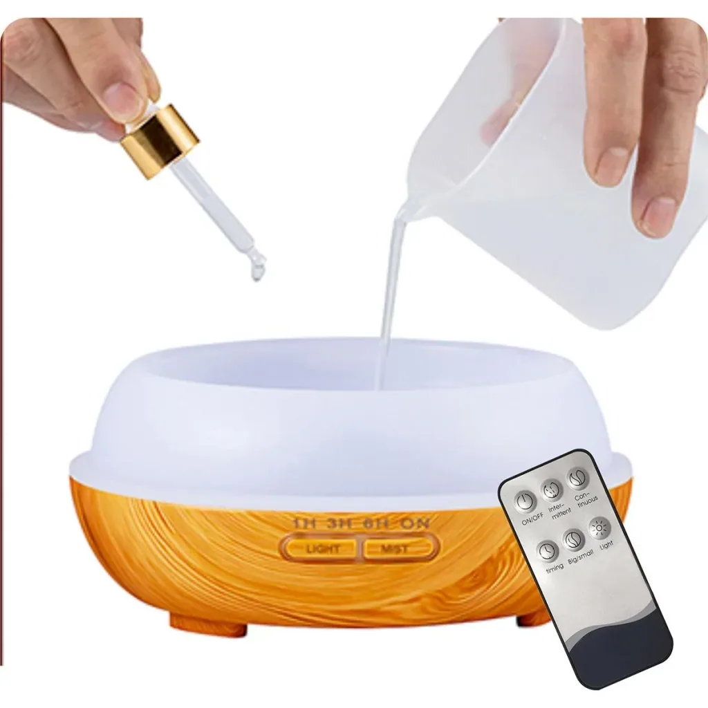 Luxuriöser Aroma-Diffusor mit Fernbedienung - 500 ml - 7 Lichtfarben