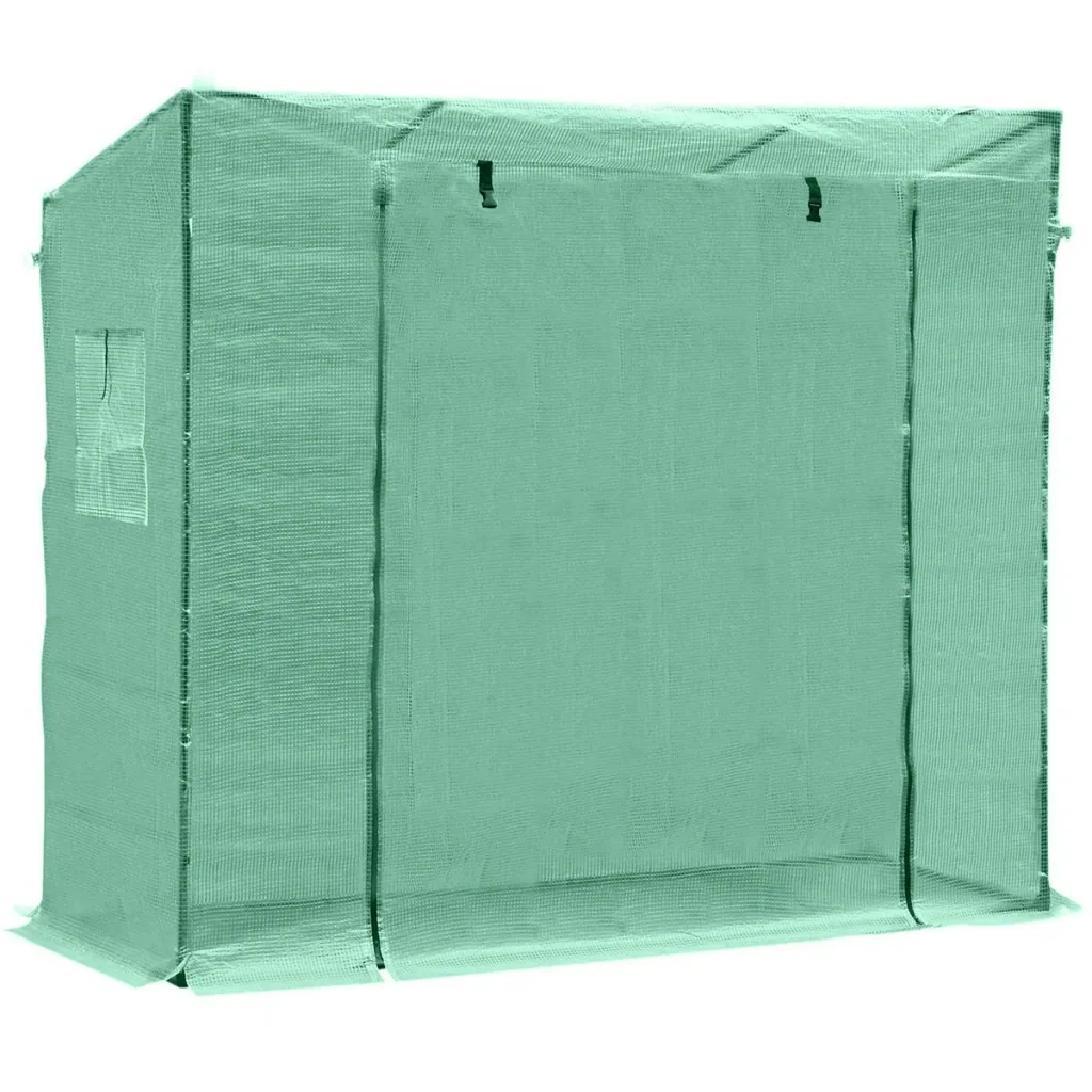 Gewächshaus mit Fenster grün transparent