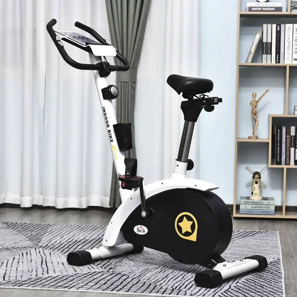 Heimtrainer mit Magnetwiderstand weiß