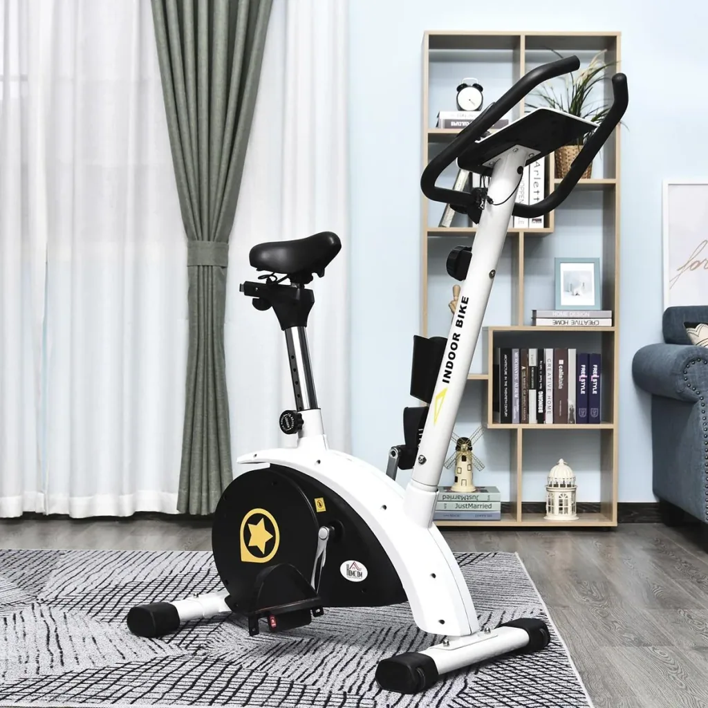 Heimtrainer mit Magnetwiderstand weiß