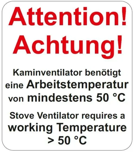 Kaminventilator, schwenkbar