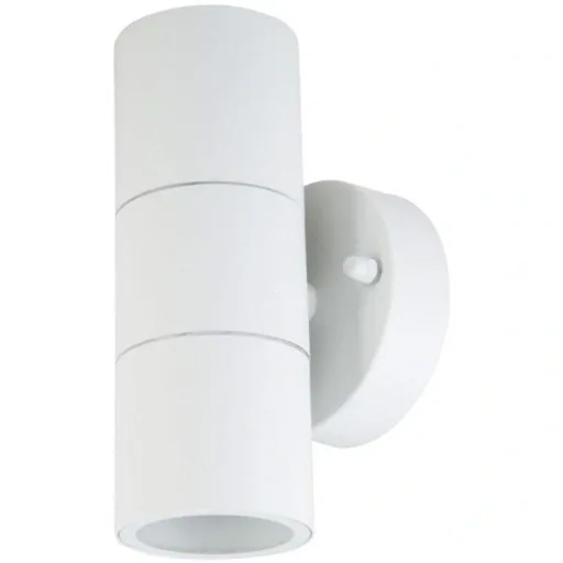 VT-7622 Wandleuchte für Außen Auf/Ab - GU10 - Edelstahl - Weiß - IP44