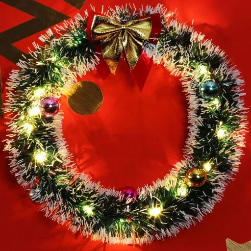Weihnachtskranz - LED - Gold Ø32cm