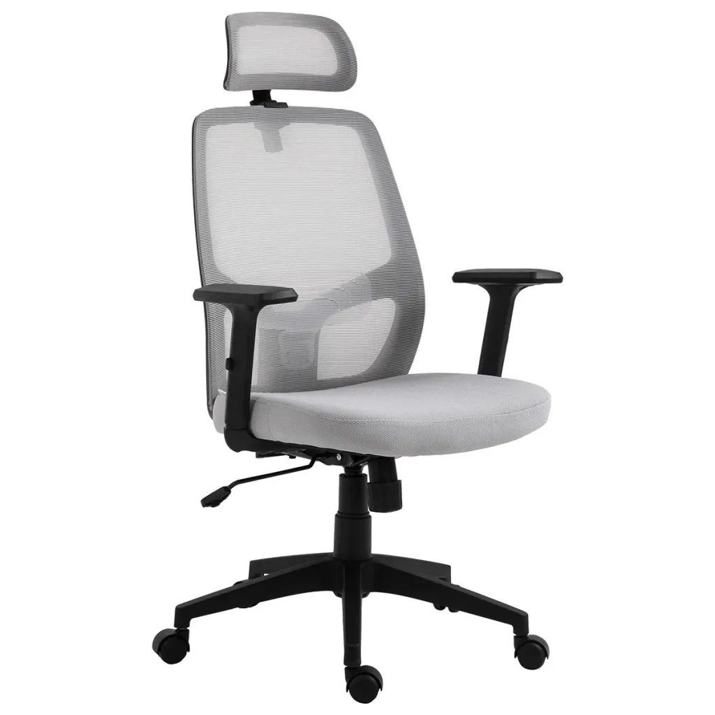 Bürostuhl Home-Office-Stuhl Schreibtischstuhl Computerstuhl mit Wippenfunktion Kopflehne Lendenwirbelstütze höhenverstel