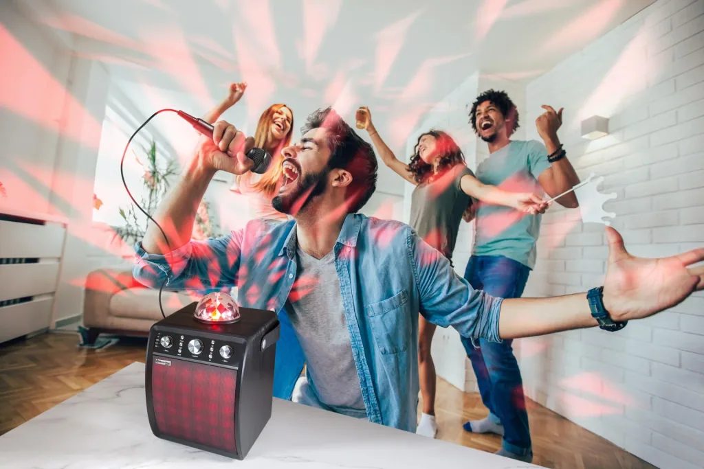 Disco Lautsprecher mit Mikrofon