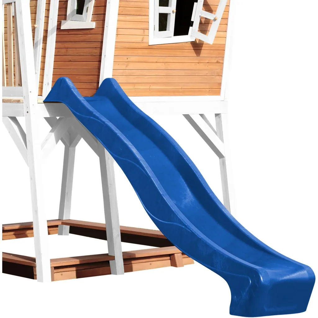 Max Spielhaus Braun/Weiß - Blaue Rutsche