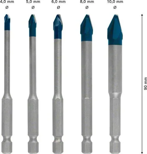HEX-9 HardCer Bohrer-Set 5tlg EXPERT