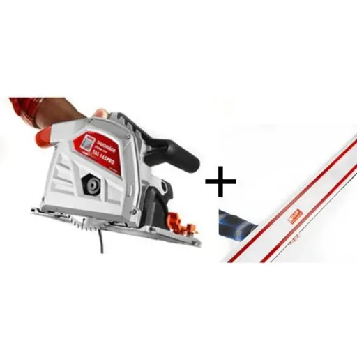 TAS165PRO Eintauchschnittsäge mit 1500mm Führungsschienen