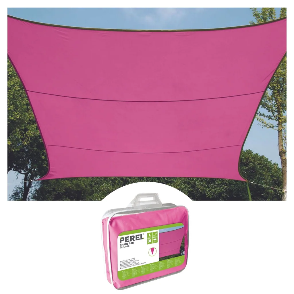 sonnensegel - quadratisch - 3.6 x 3.6 m - fuchsia