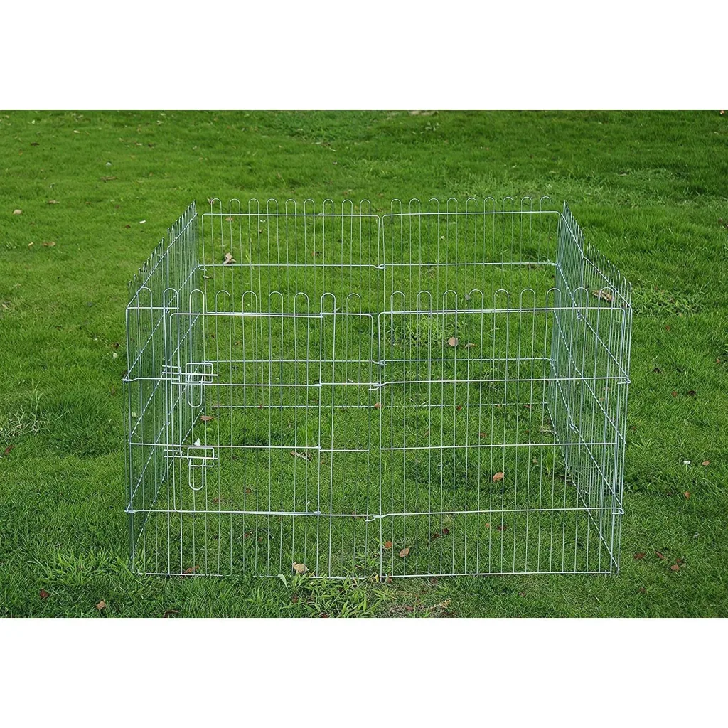 Freilaufgehege Welpenauslauf Laufstall 8-teilig 63x76cm