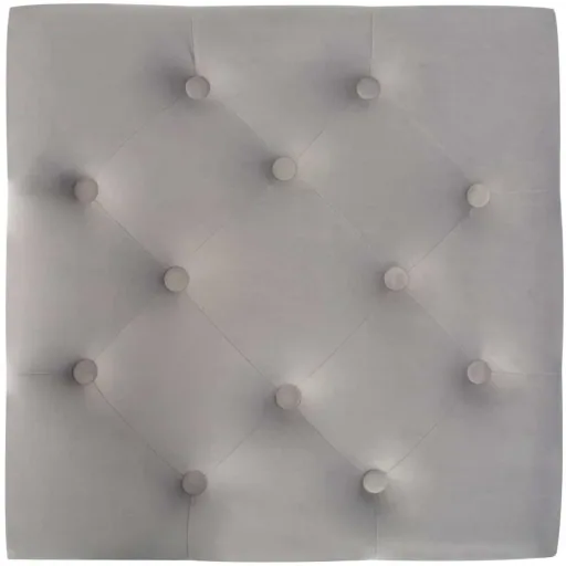 Hocker 60x60x36 cm Samt dunkelgrau