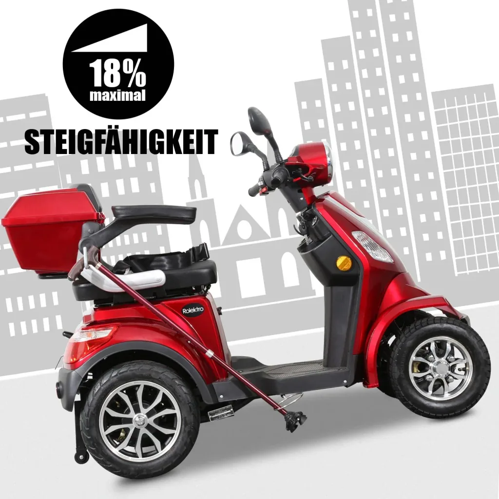 E-Quad 25 V. 2 rot - 1.000 Watt + Straßenverkehrszulassung