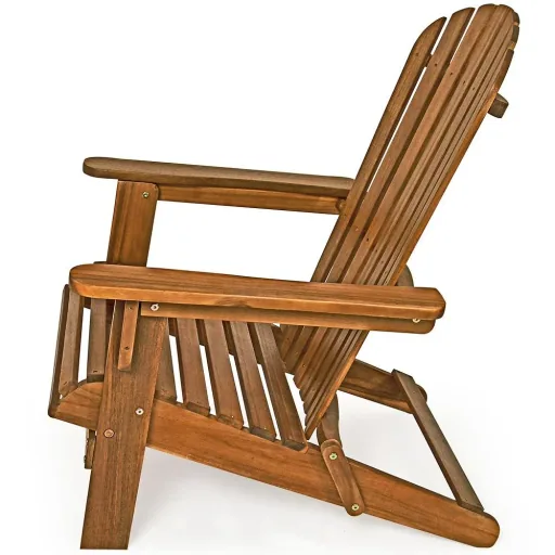 Adirondack Gartenstuhl / Liegestuhl - Akazienholz - faltbar