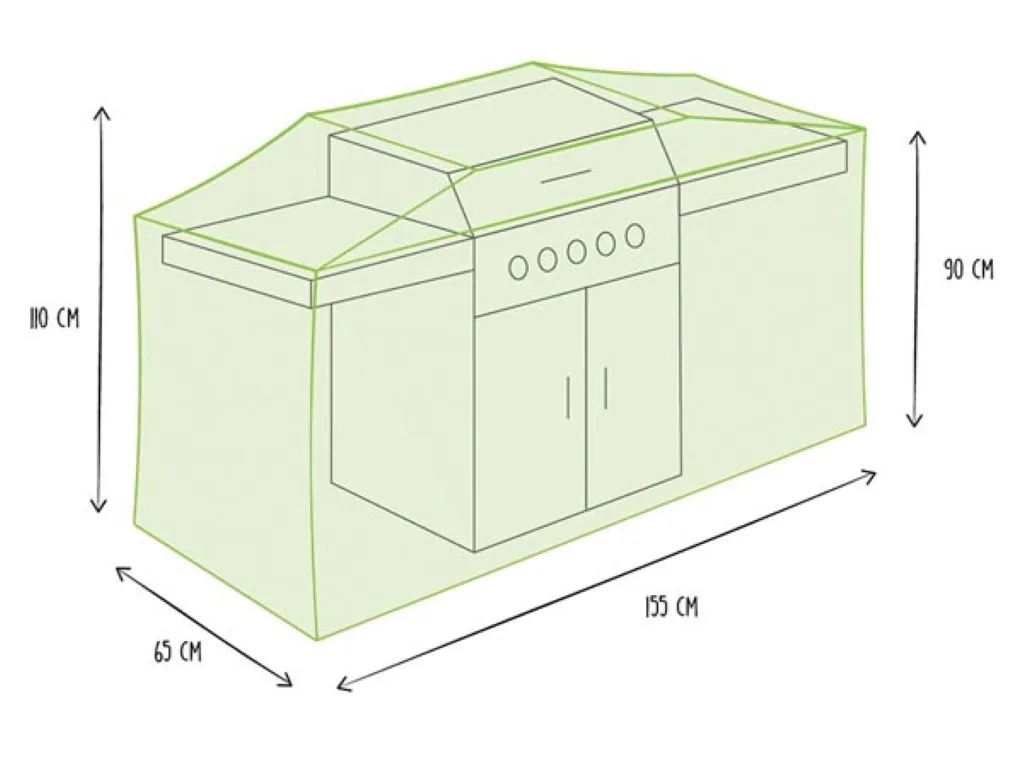 Außenabdeckung für Grill 155 cm