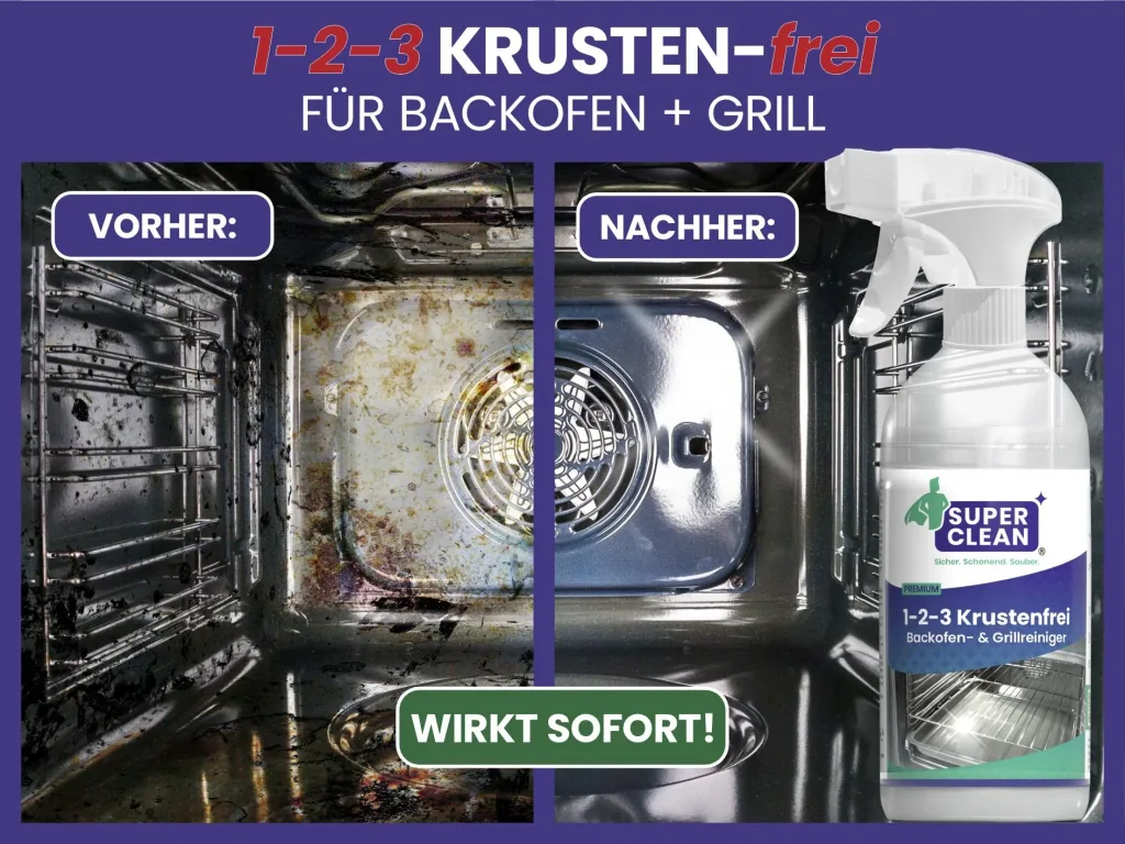 Grill- und Backofenreiniger "1-2-3 KRUSTEN-frei", 0,5 Liter