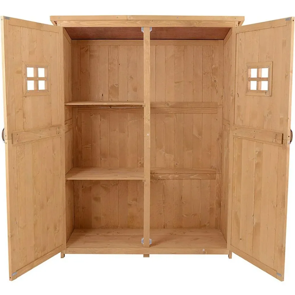 Geräteschuppen Gerätehaus Gerätehaus Natur 127,5x50x164cm