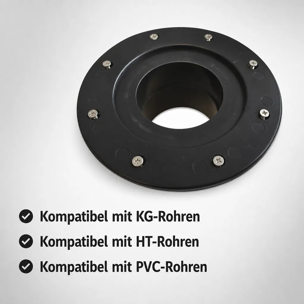 Folienflansch 75mm, Tankdurchführung Kunststoff, Teichfolie