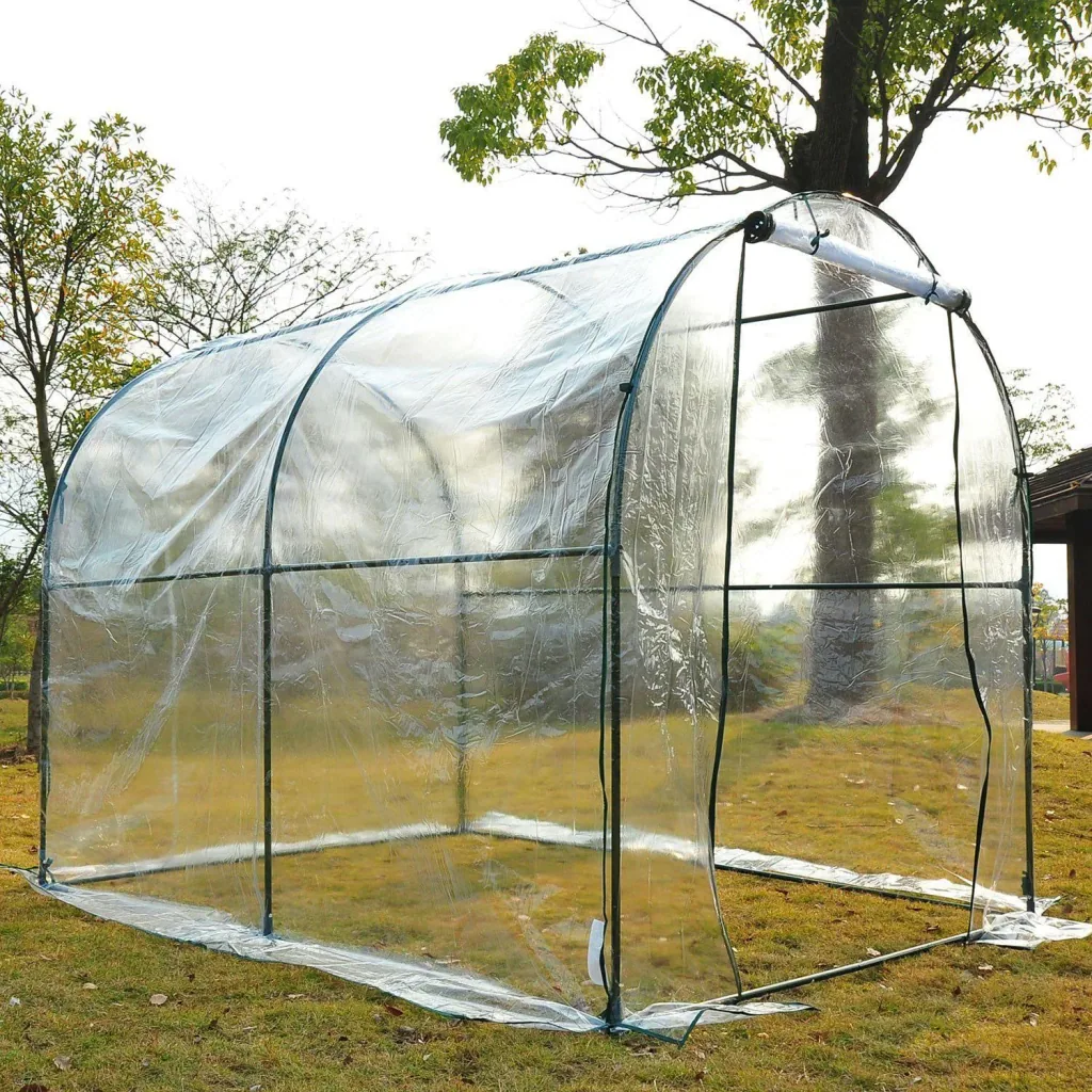 Gewächshaus 2,5x2x2m Foliengewächshaus Transparent