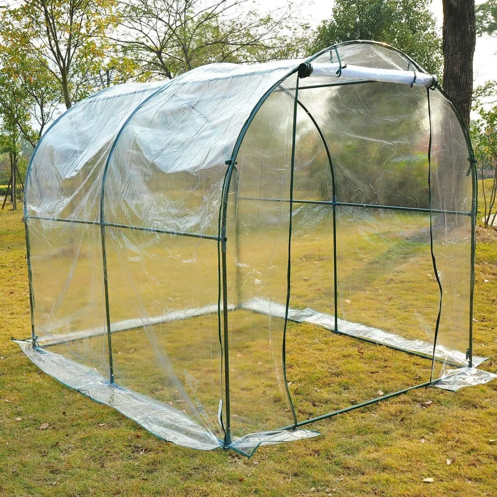 Gewächshaus 2,5x2x2m Foliengewächshaus Transparent