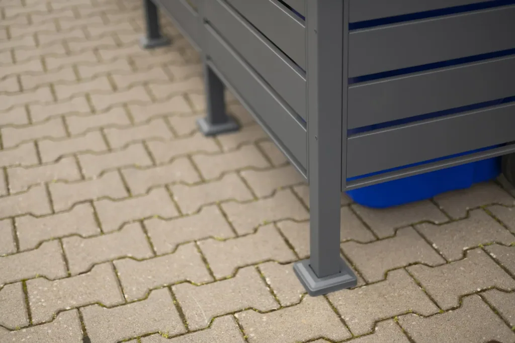Mülltonnenverkleidung Planum 3er Box, 120 cm, anthrazit