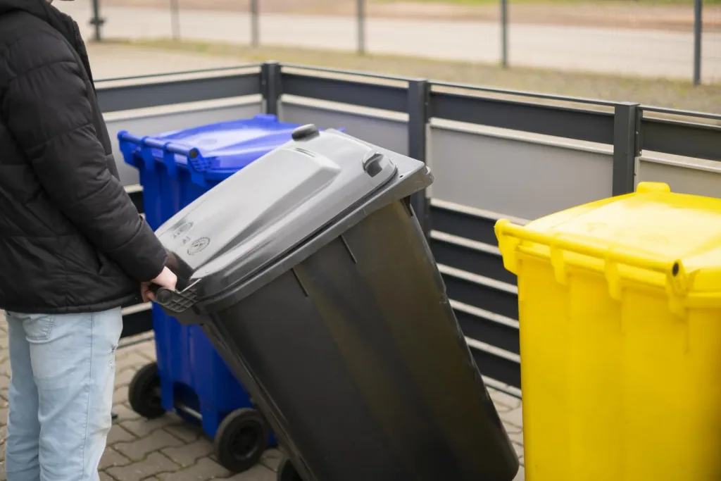 Mülltonnenverkleidung Planum 3er Box, 120 cm, anthrazit