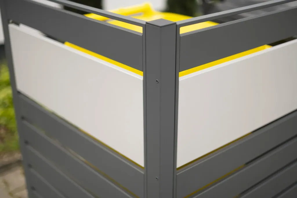 Mülltonnenverkleidung Planum 3er Box, 120 cm, anthrazit