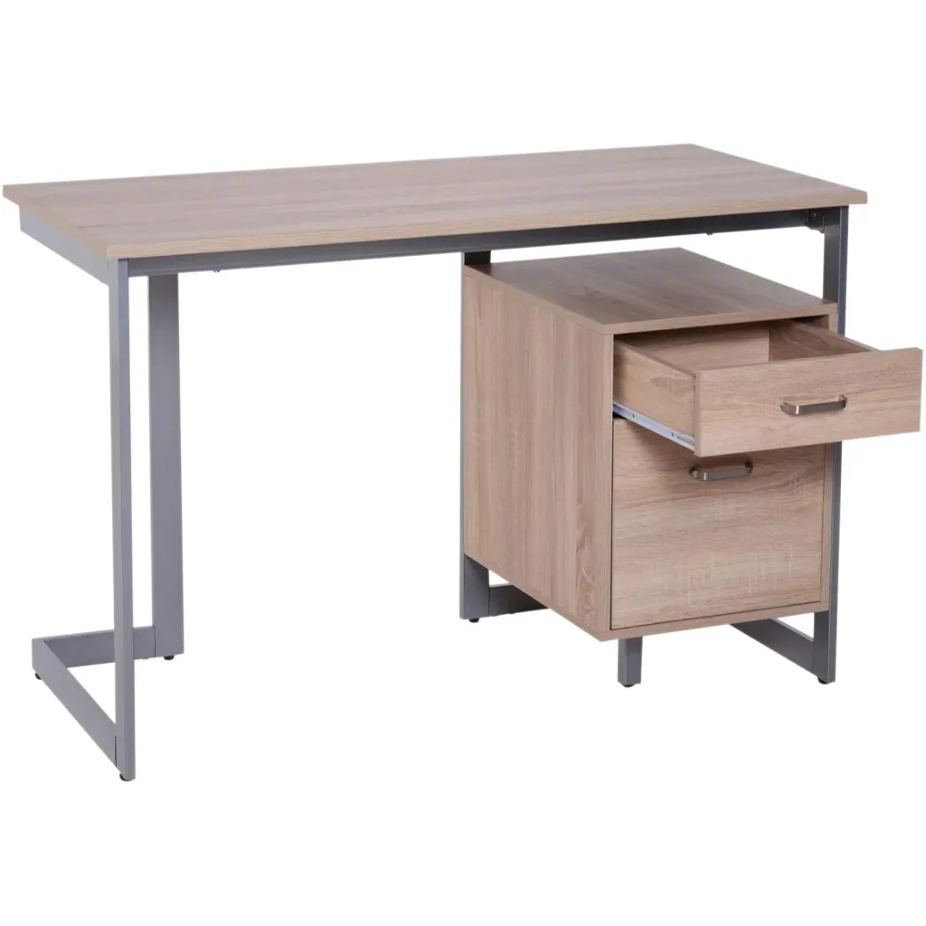 Computertisch PC-Tisch Schreibtisch Arbeitstisch Bürotisch 2 x Schublade 120 x 58 x 76 cm