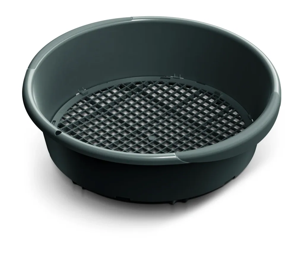Gartensieb RESPANA, schwarz, Durchmesser 374 mm