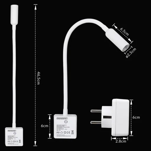 LED-Wandleuchte Svetloba Weiß