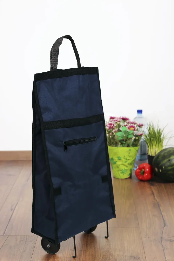 Einkaufstrolley blau, faltbar
