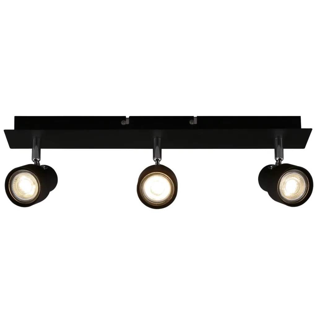 LED Deckenleuchte, 1380 Lumen, 15 Watt, GU10, schwarz