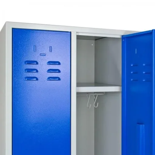 Umkleideschrank Spind RAL 7035 / 5012, 1775 x 890 x 500 mm