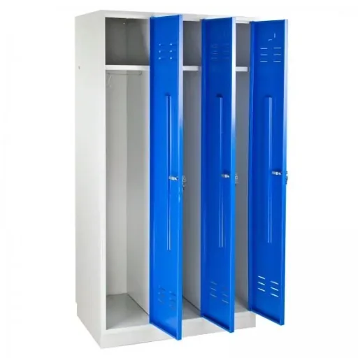 Umkleideschrank Spind RAL 7035 / 5012, 1775 x 890 x 500 mm