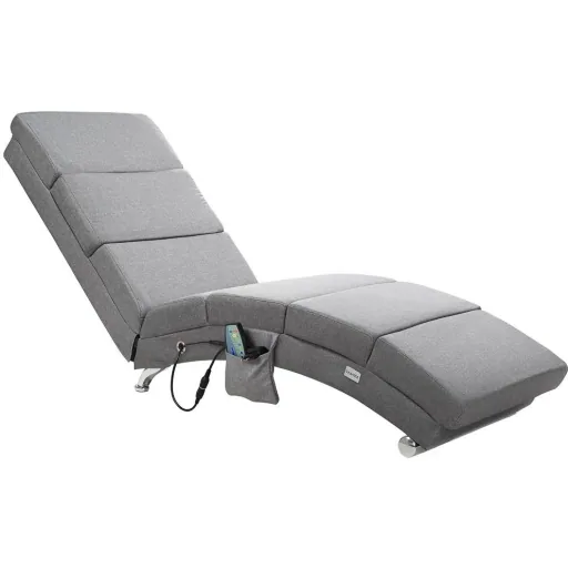 Relaxliege - grau mit Massage- und Heizfunktion