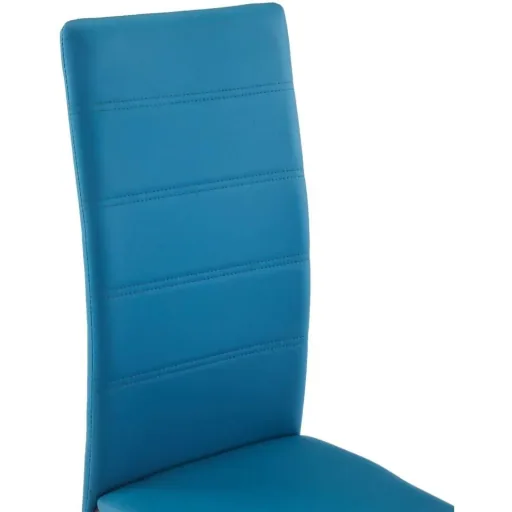 Esszimmerstühle 2-Sitzer Kunstleder blau